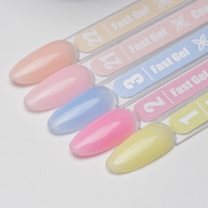 Полигель для ногтей Fast Gel Shemy Color 01 (Butter Yellow), 30 мл. . Photo 2